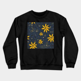 Floral Pattern Crewneck Sweatshirt
